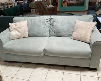 Light green/blue couch-80”