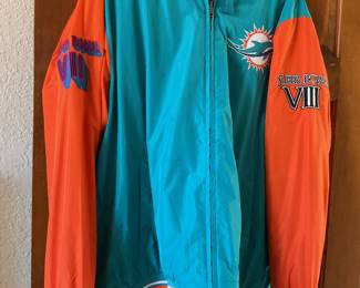 NFL Dolphins jacket reversible