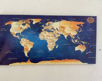 World on canvas-39x20