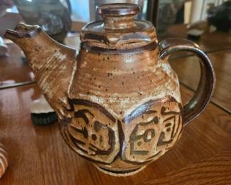 Vintage pottery tea pot