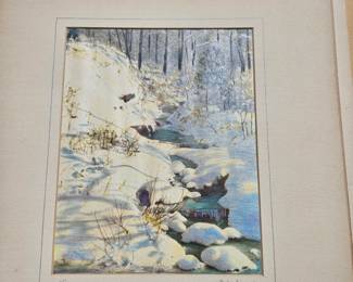 Frank Hohenberger Description: A Pioneer 8" x 10", Hand Tinted Photograph, Signed Lower Right