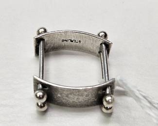 Signed Sarah Mann silver ring