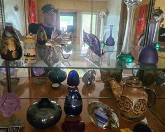 Large glass artist pieces