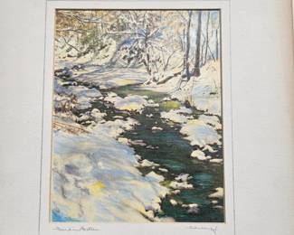Frank Hohenberger Description: A Pioneer 8" x 10", Hand Tinted Photograph, Signed Lower Right