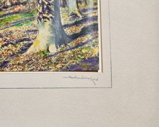 Frank Hohenberger Description: A Pioneer 8" x 10", Hand Tinted Photograph, Signed Lower Right