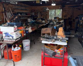 Garage full of tools