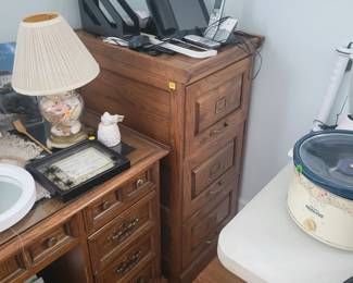 Wood file cabinet