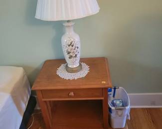 Night stand, lamp
