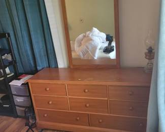 Dresser and mirror