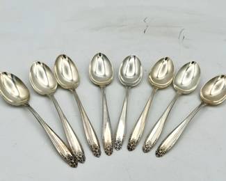 (8) International Silver Prelude sterling silver Spoons