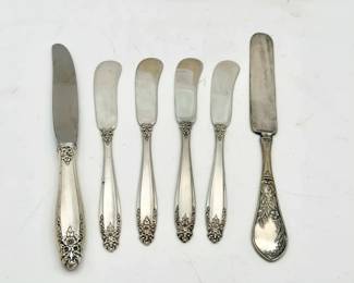 (6) Sterling Silver Handled Knives