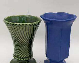 (2) Vintage Vases Feat McCoy