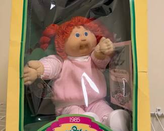 1985 Cabbage Patch Kids Vintage Doll Red Hair in Original Box