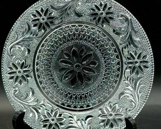 (5) Indiana Glass Sandwich pattern clear luncheon plates