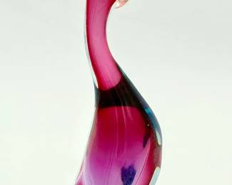 Murano Style Glass Duck