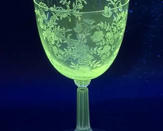 (4) Fostoria Bouquet Or Chintz Wine Glasses