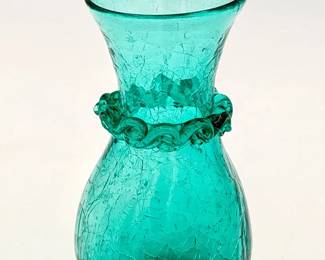 Crackle Glass Vase