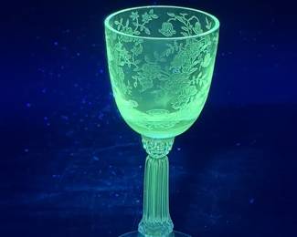 (5) Fostoria Bouquet Or Chintz Cordial Glasses