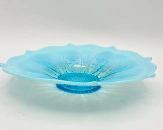 Vintage Blue Opalescent Bowl