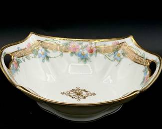(2) Hand Painted Nippon Dishes