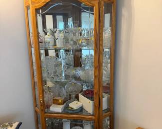 Light Up Corner Display Cabinet