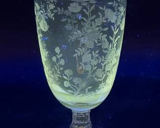 Fostoria Bouquet Or Chintz Goblet