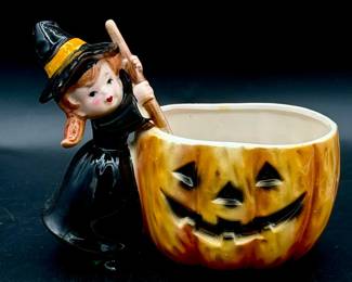 vintage Relpo Style Halloween planter