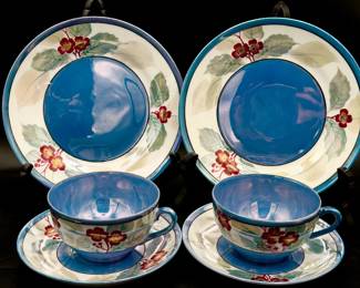 Japanese Lusterware Dishes & Teacups