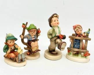 Goebel Hummel "Singing Lesson" West German Figurine & More Signs of spring hummel figurine made in western germany vintage Goebel M.I. Hummel "Happy Traveler" boy figurine vintage Goebel M.I. Hummel "Apple Tree Boy" Goebel Hummel figurine titled "Singing Lesson" (Model #63)