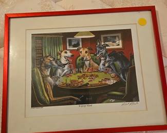 GREYT Hand Greyhounds playing Card