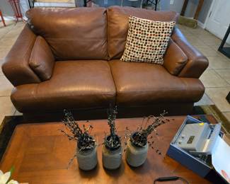Leather Loveseat