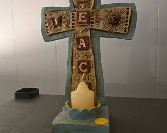 Cross Candle Holder