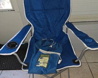 Foldable Chairs with Cup Holders & Carrying Case