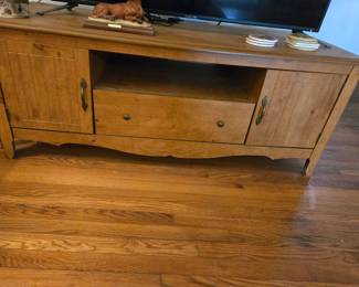 TV Console with Drawer & Side Cabinets