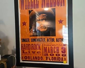 VTG WILLIE NELSON Concert Poster. Limited of 78