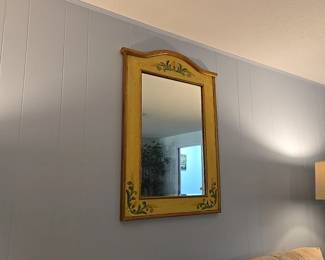 Hand Painted Wood Mirror