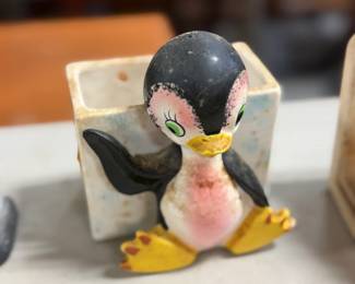 Ceramic Penguin Planter