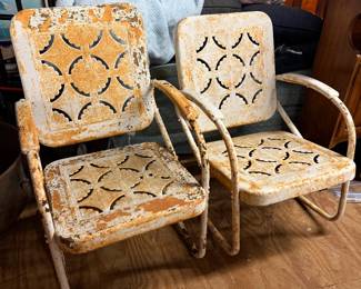 Vintage Metal Lawn Chairs