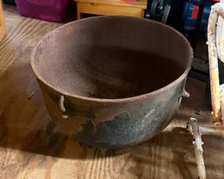 Antique Cast Iron Cauldron
