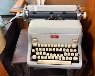 Royal Typewriter On Stand