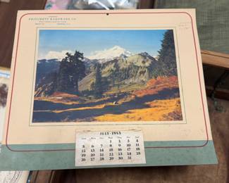 1953 Calendar Creswell NC