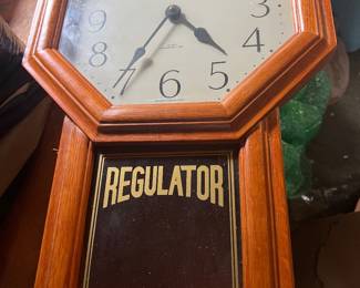 vintage Sterling & Noble regulator wall clock