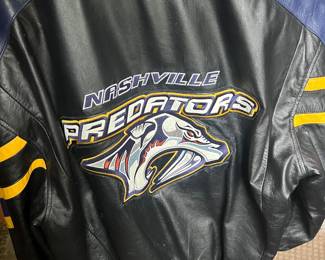 Nashville Predators NHL leather varsity jacket