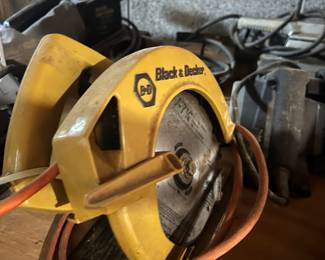 vintage Black & Decker circular saw
