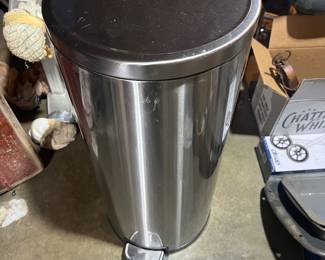 stainless steel step trash can
