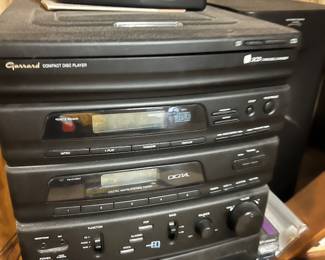 vintage Garrard compact disc player stereo system