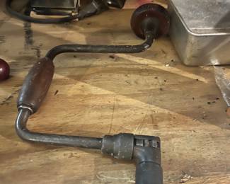 vintage hand-powered bit brace drill