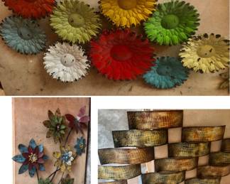 Sold  *3 Pieces of Great Indoor/Outdoor Metal Wall Art