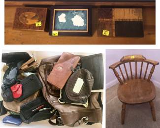 *Misc Purses, Wallets, Totes, Great Child’s Chair, 