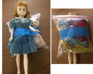 Vintage Poor Pitiful Pearl Doll, Charlie Chaplain Porcelain Doll, Freundlich 1942 WAAC Soldier Doll, Madame Alexander Doll with Handmade Clothes